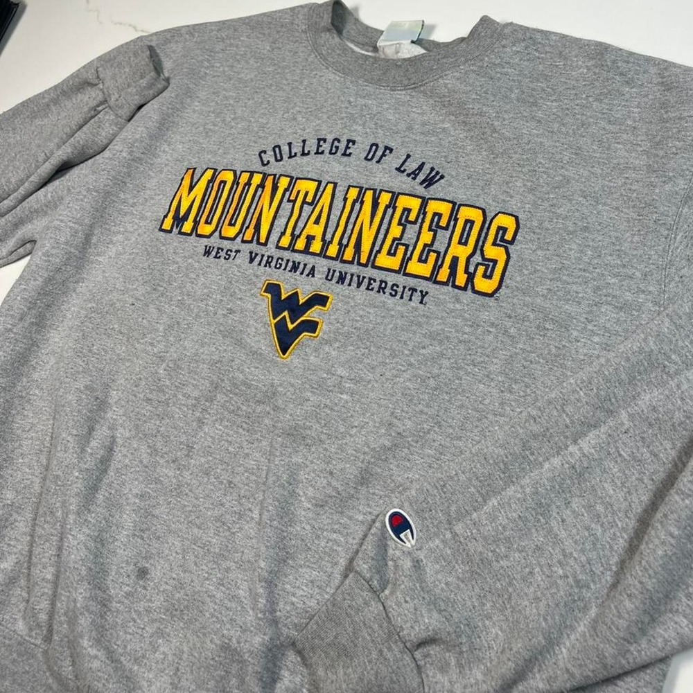 Vintage champion‎ West Virginia university embroidered graphic crewneck
